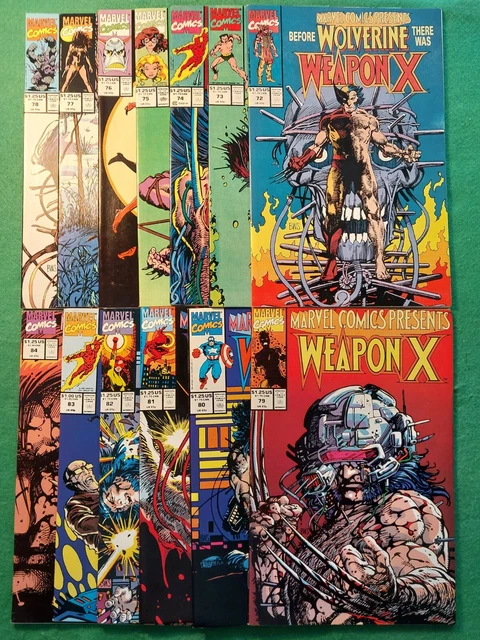 MARVEL COMICS PRESENTS 72-84 Weapon X MARVEL COMICS VF NM