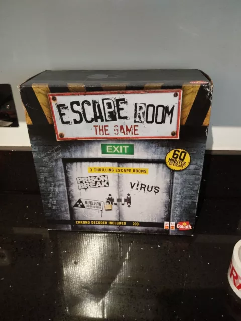 Escape Room: The Game, 3 Separate Thrilling Fun Games & Chrono Decoder, BNIB!