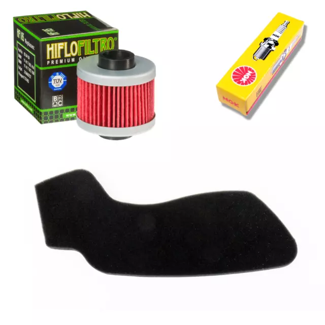 Wartungskit für Peugeot Elyseo 125 150 1999-2004 HIFLO Öl + Luftfilter + NGK Zün