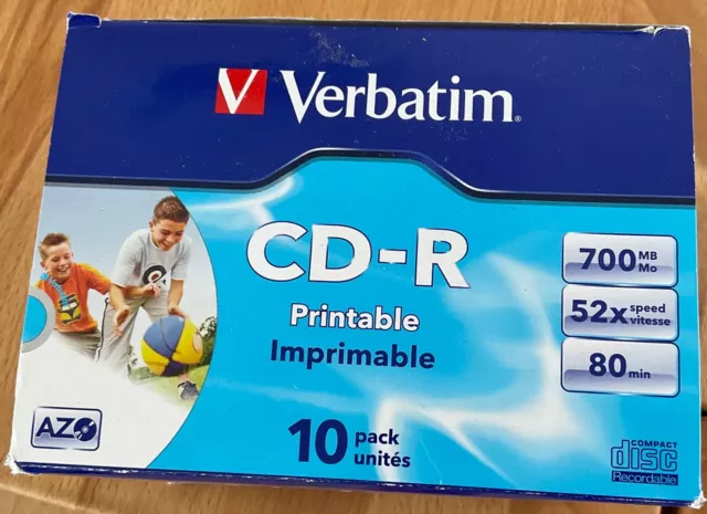 VERBATIM: 10 x CD-R, PRINTABLE