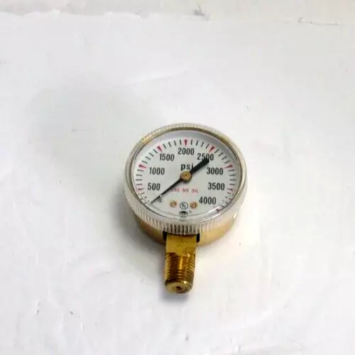 BU-2581-AM USG Ametek  Gauge 2" Face, 0-  4000 PSI , 1/4" NPT LM, Brass -New