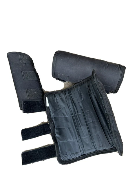 Rhinegold Elite Half Travel Boots set of 4 Size COB Black