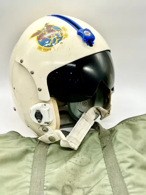 USAF Korean War HGU-2 Pilot FLIGHT HELMET 29th Fighter Squad LT COL IBATUAN USAF Korean War HGU-2 Pilot FLIGHT HELMET 29th Fighter Squad LT COL IBATUAN