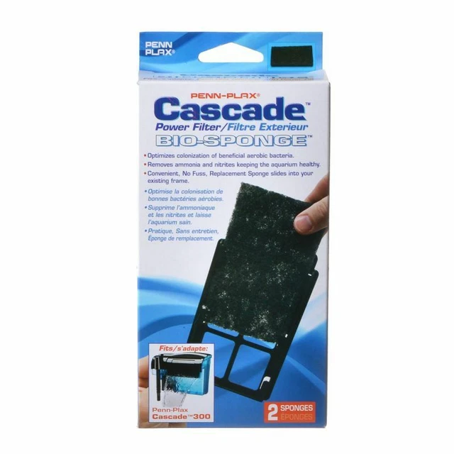 LM Cascade Power Filter 300  Bio-Sponge Cartridge (2 Pack)