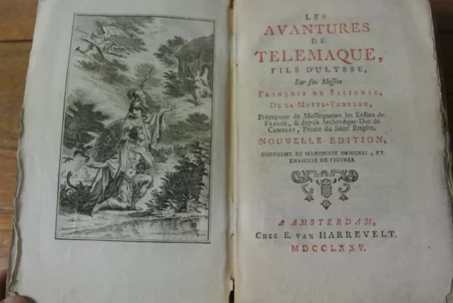Les avantures de Telemaque, fils d'Ulysee. Nouvelle edition. Fenelon, Francois d