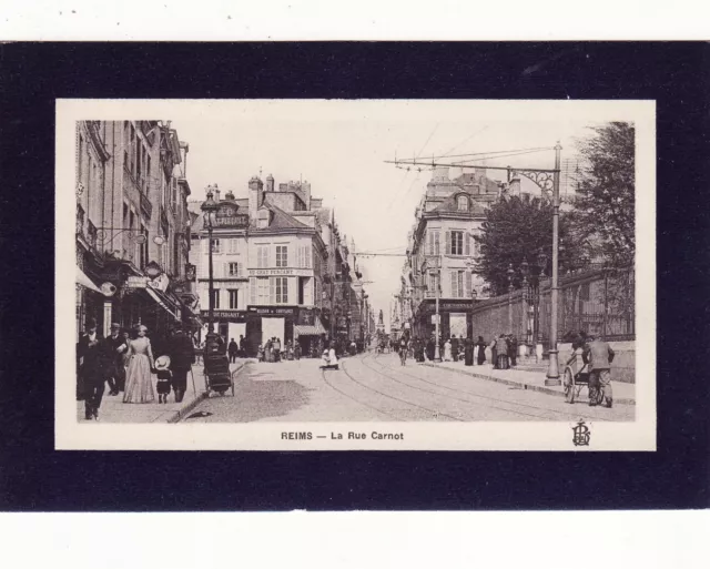 CPA 51 REIMS La Rue Carnot carte édition rare carte rare