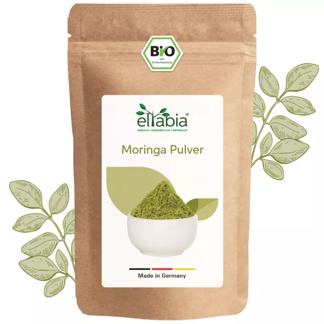 Bio Moringa Pulver 500g aus Indien | Moringa Oleifera | Premium Rohkost Qualität