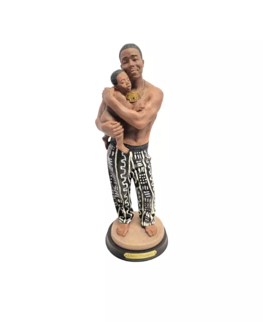 Ebony Treasures Figurine UTI Africa Father Fathers Day Gift Holding Baby Child