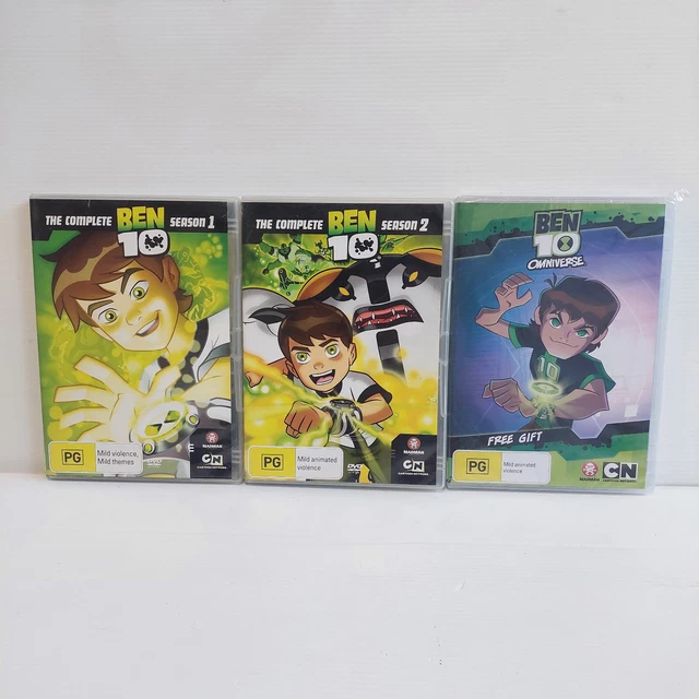 BEN 10 DVD Complete Seasons 1 ,2 & Omniverse Sealed R4 Cartoon Network ...