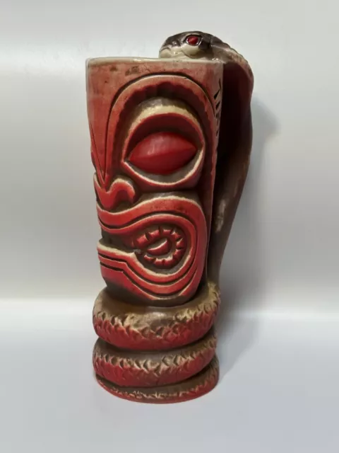 Tiki Ti 60th Anniversary Cobra Fang v2.0 Tiki Mug by Tiki Diablo Blood & Sand