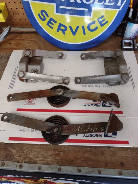 1947- 1955 Chevy Truck Hood Hinges Complete Set Lh Rh Oem 49-55 Gmc Nice Cond 1947- 1955 Chevy Truck Hood Hinges Complete Set Lh Rh Oem 49-55 Gmc Nice Cond