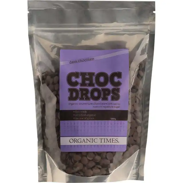 Organic Times Organic Dark Chocolate Drops 500g