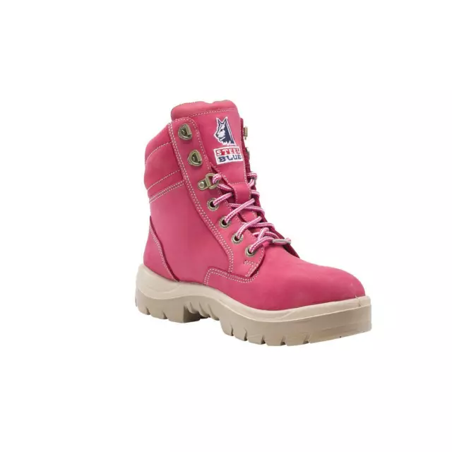 Steel Blue SOUTHERN CROSS S3 pink nubuck womens steel toe/midsole safety boot