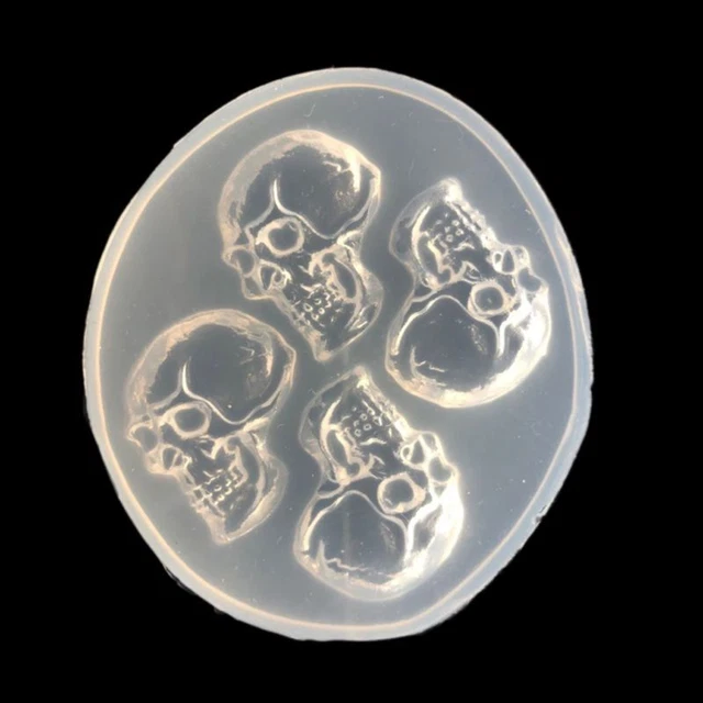 Skeleton for Head Skull Silicone Jewelry Mold Candy Jelly Fondant Cake Dec