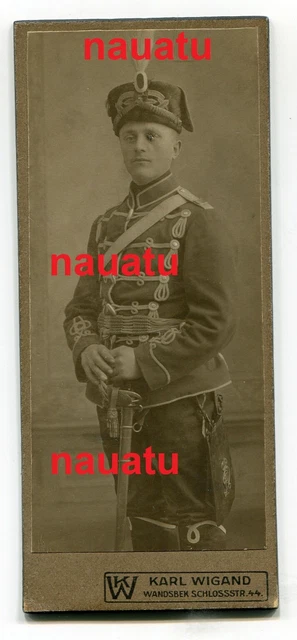 Portrait CDV Husaren-Regiment „Königin Wilhelmina der Niederlande“ Wandsbek