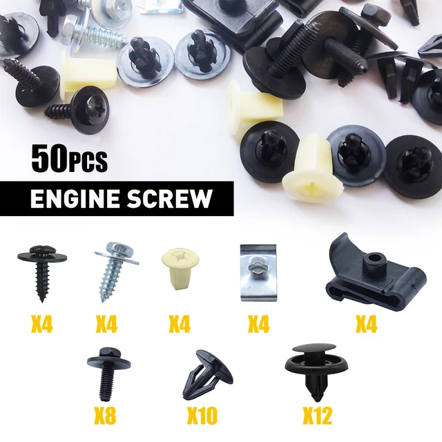 For Toyota Lexus Under Engine Cover Clips Underbody Mudguards Shield Screws 50X