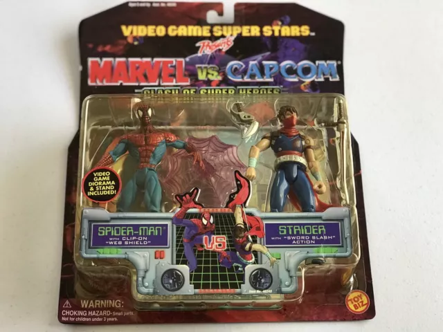 Toy Biz Marvel VS. Capcom Clash Of Super Heroes Spider-Man Strider