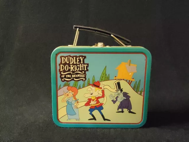 Vintage Dudley Do Right of the Mounties 1997 Little Tin Lunch Box