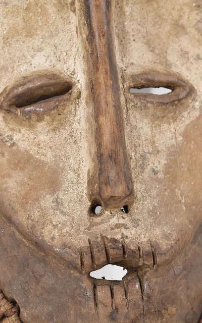 Lega Mask Wood Bearded Congo African Art 2
