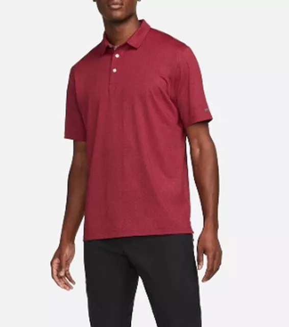 Nike Vapor Uomo Golf Polo Rosso TAGLIA S NUOVO CON ETICHETTA