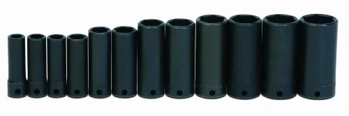 Williams WS-12-12 12-Piece 3/8-Inch Drive Deep 6 Point Impact Socket Set