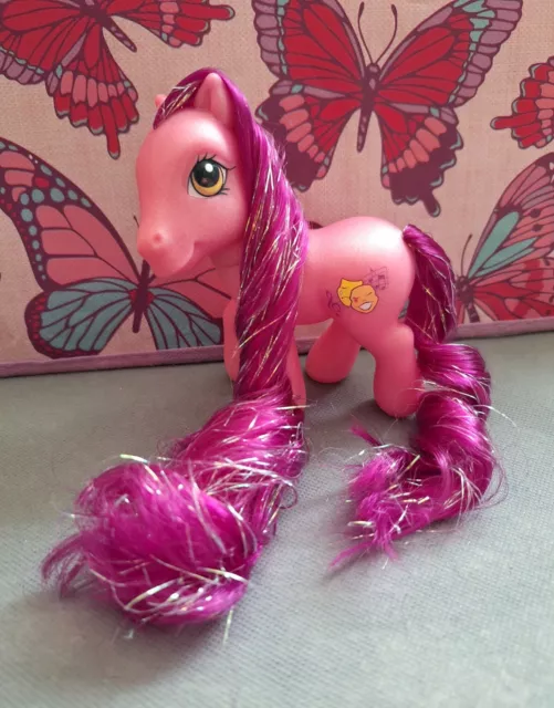 My Little Pony G3 rara capelli super lunghi rara canzone argento *come nuova*