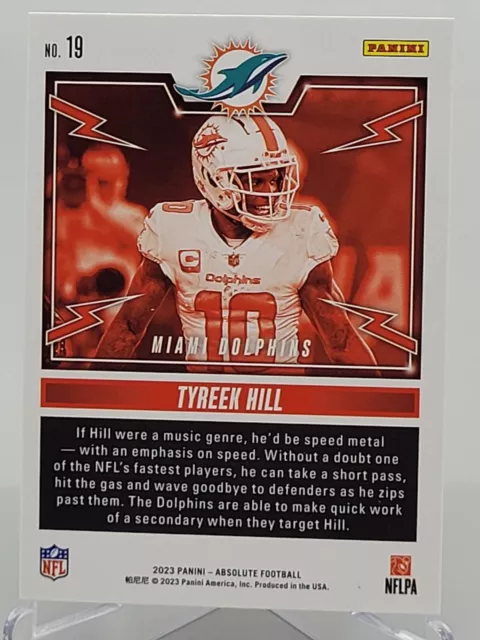 2023 PANINI ABSOLUTE TYREEK HILL ROCK OUT FOOTBALL CARD MIAMI DOLPHINS ...