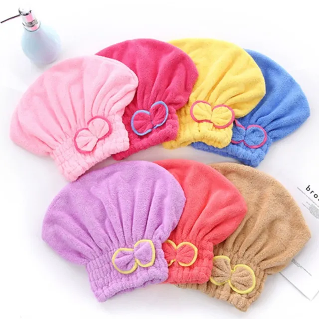 Chapeau cheveux secs rapides pour femmes microfibre douce 6 couleurs vives doux
