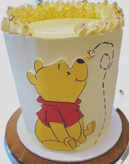 Winnie The Pooh Round Cake Topper