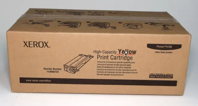 Xerox Toner Cartridge Phaser 6180 Yellow Gelb 113R00725 High-Capacity
