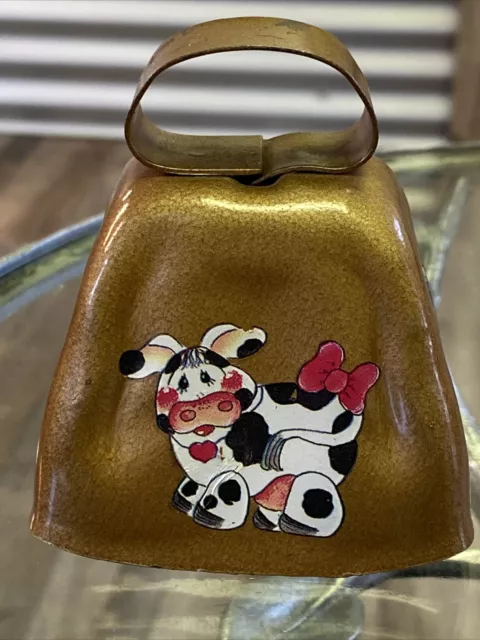 VINTAGE animated COW BELL farmhouse moo juice cartoon farm