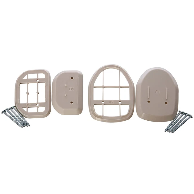 Dreambaby Retractable Baby Gate Spacers - Suitable with Baseboard Beige