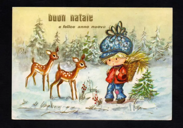 Cartolina augurale Buon Natale e Felice anno Nuovo FG VG 1979