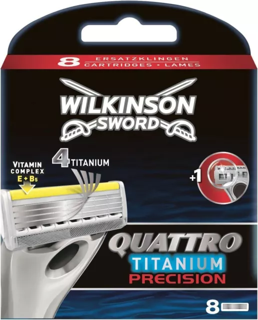 Wilkinson Sword Quattro Titanium Precision And Blade Packs Mens Shaver Blades