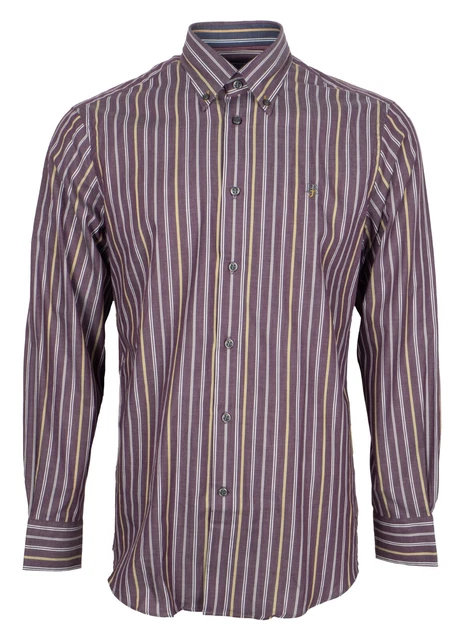 Camicie Classiche Da Uomo A Fantasia Righe In Cotone | Acquisti