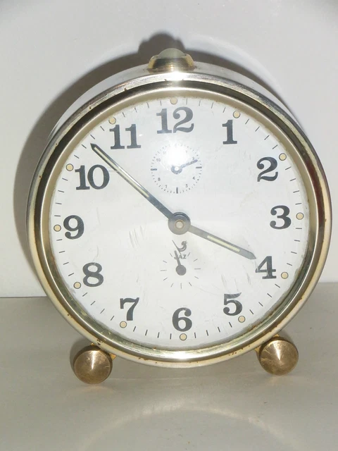 40er 50er Années Réveil Vityaz Urss Horloge Mécanique Bleu 40s 50s