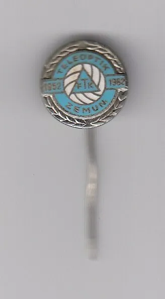 enamel pin badge anstecknadel football club FC TELEOPTIK Zemun Serbia Yugoslavia