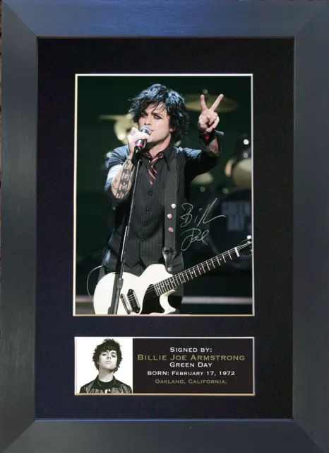 BILLIE JOE ARMSTRONG No1 Signed Mounted Reproduction Autograph Photo Print 73