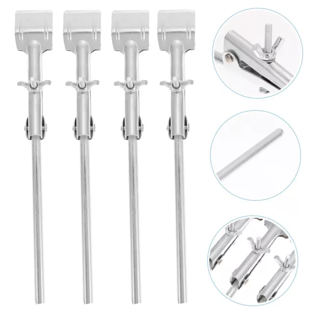 4 Pcs Iron Flask Test Tube Clamp Retort Clip Condenser