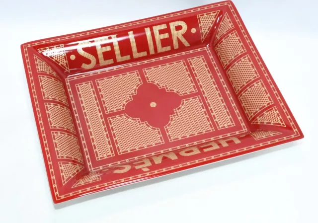 Hermes Sellier Cambio Bandeja Por Benoit Pedro Lija Porcelana Cenicero Red Placa 2