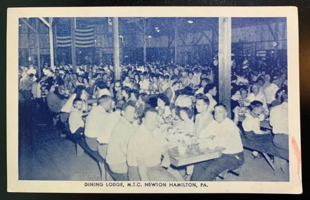 Postcard Newton Hamilton PA - Dining Hall Methodist Training Camp