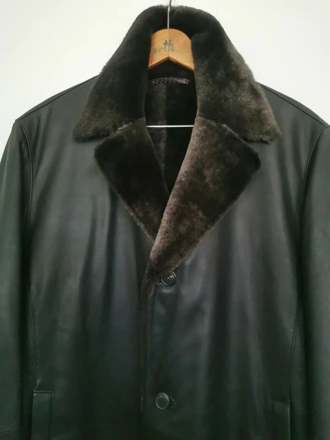 Daunenjacke Kapraun Lederjacke Herren Lammfell Pelzjacken Herren - Main Image