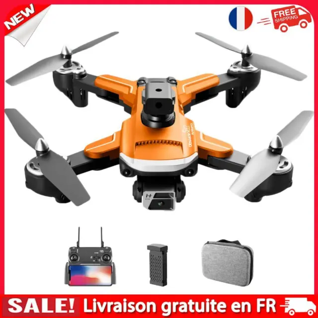 4K Camera Drone Obstacle Avoidance FPV RC Quadcopters with Battery (Orange)