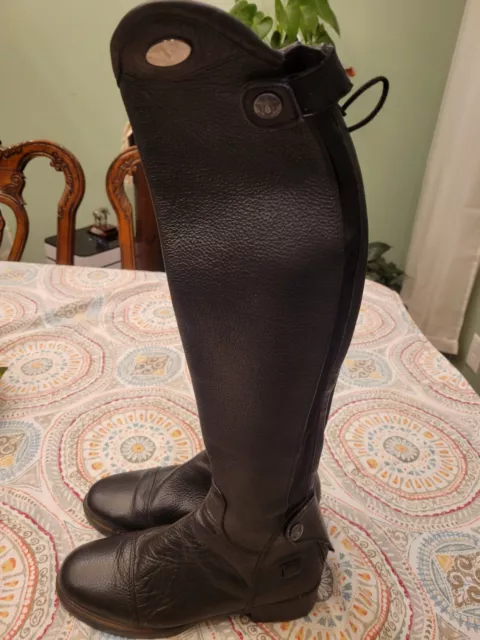 TuffRider Ladies Tall Belmont Dress Leather Riding Boots Black Size 6 1/2 #3091