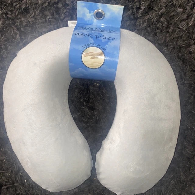 Memory Foam U Shaped Travel Sleep Pillow Neck Support Cushion Black NWT