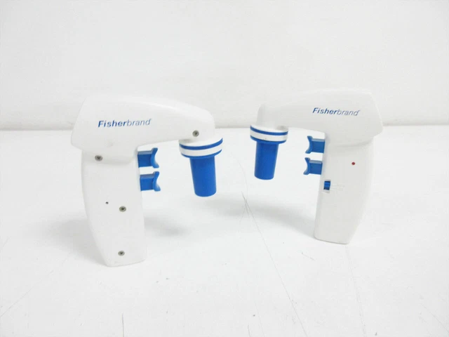 Pair Fisherbrand Motorized Pipet Filler / Dispenser - Blue