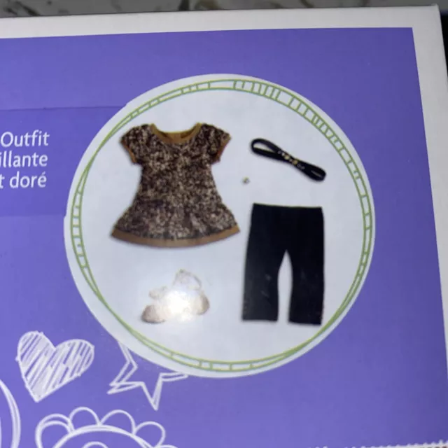 American Girl Truly Me Golden Sparkle Outfit for 18" Dolls New in box Ring