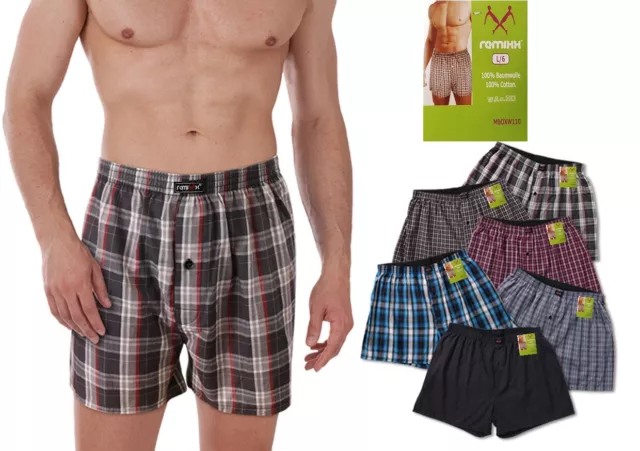 REMIXX Herren American Boxershorts Baumwolle Webboxer Unterwäsche Boxer M-6XL