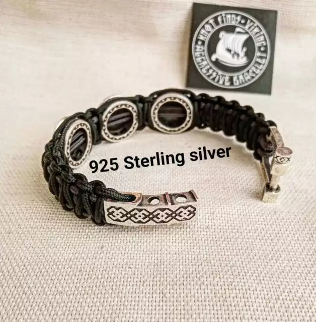 Bracelet en argent sterling 925 étoile Svarog Kolovrat symbole Svarog bracelet de luxe 3