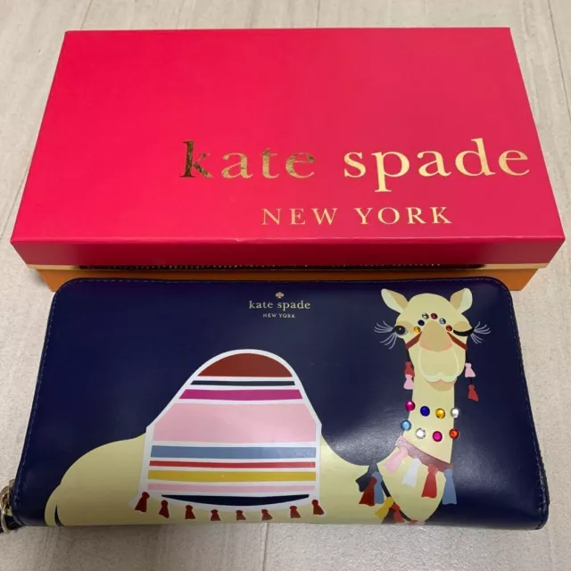 kate spade Spice Things Up Camel Neda Zip Around Wallet Excellent with box